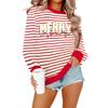 Women's Fashionable And Casual Long Sleeved Printed Pullover Sweatshirt