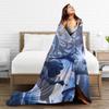 Fleurdelys Wuthering Waves Flannel Blankets  Soft Durable Throw Blanket for Bedroom Picnic Funny Bedspread Sofa Bed Cover