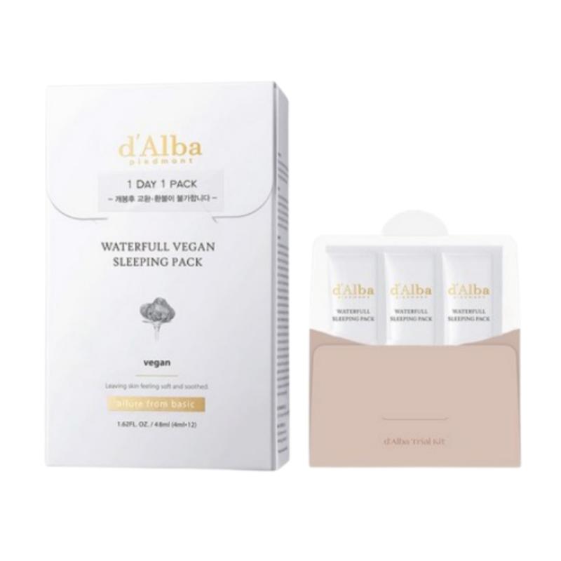 d'Alba Waterful Sleeping Pack 4ml x12p + Kit 4ml x3p