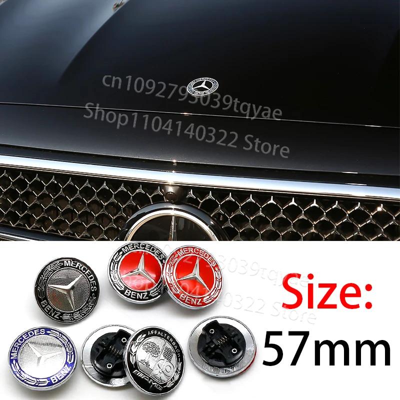 2025 Hot 1pc 57mm 2Pin AFFALTERBACH Tree Hood Sticker for AMG Mercedes-benz A35 A45 GT50 W177 W246 GLB SLK GLA AMG Hood Sticker