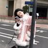 New Imitation Fox Fur Integrated Lamb Wool Maillard Locomotive Jacket Women's Winter Fur Coat