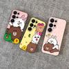 Cartoon Cute C-Cony B-Brown Phone Case For Samsung S 24 Fe 25 Ultra Plus 20 Lite 21 30 22 23 24 22 Ultra 5G Fundas