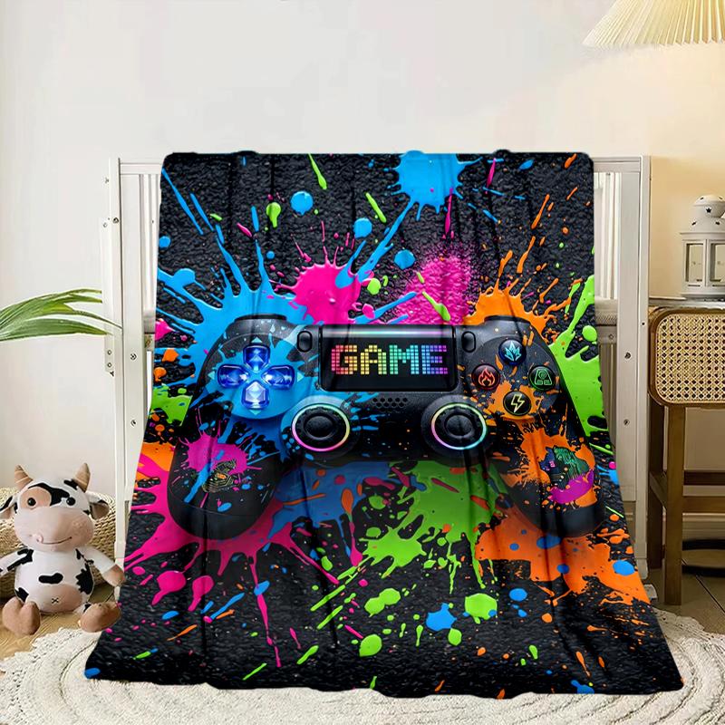 Gaming Neon Future Blanket Flannel Blanket Throw Blanket Sofa Cover Blanket Soft Premium Blanket Picnic Blanket Tv Blanket Gifts