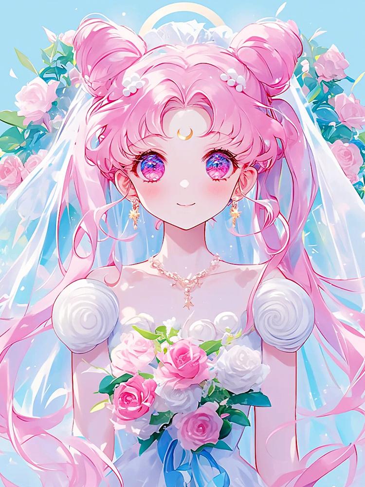 5D Full Square Drill Diamond Painting Beautiful Cartoon Girl Diamond Mosaic Embroidery DIY Doll Home Decor Gift 2024 New Series