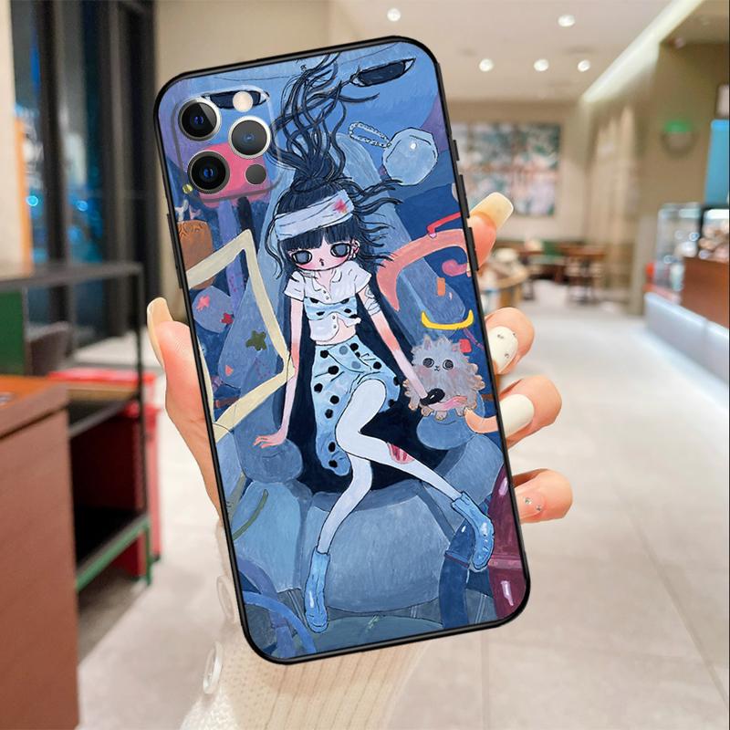 Cartoon Aesthetic Aya Takano Phone Case For iPhone 17 16 15 14 13 12 11 Pro Max mini 16 Plus 16e 17 Air Protective Cover