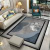 Living Room Carpet Abstract Bedroom Decor Plush Carpet Thickened Lounge Rug Non-slip Fluffy Soft Floor Mat