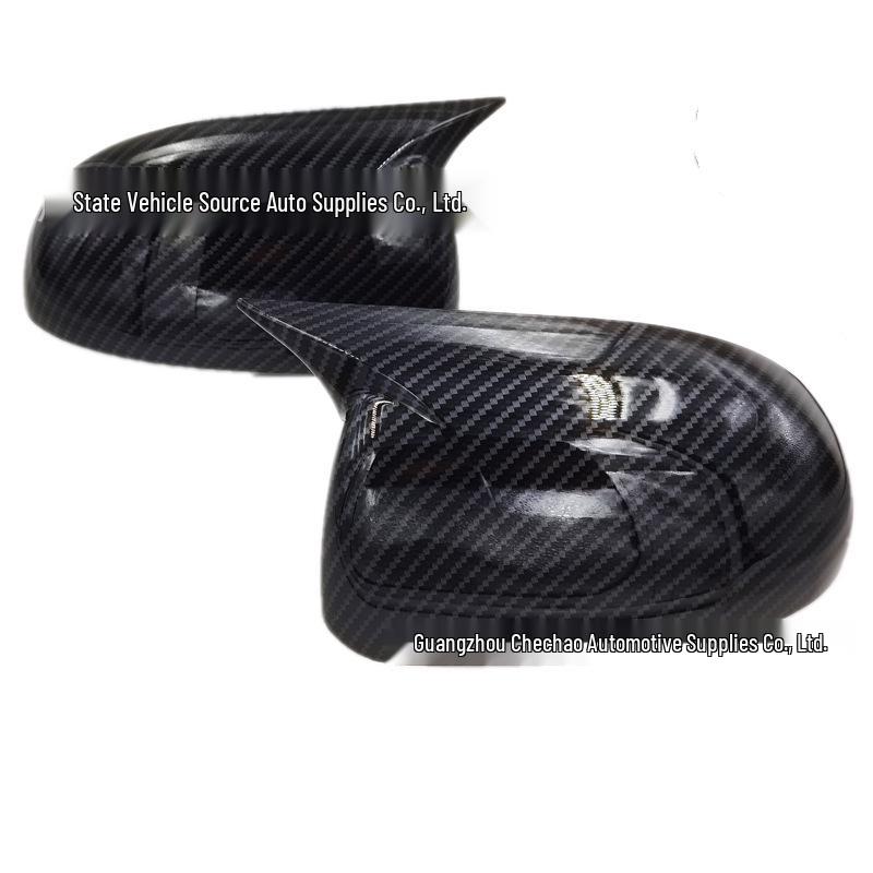 Carbon Fiber Pattern Cow Horn Side Mirror Cover for Renault