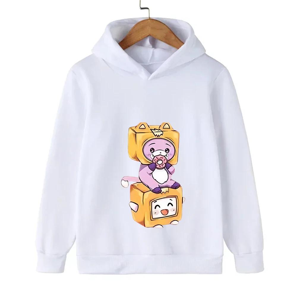 Spring Autumn Children Hoodie Cartoon Print Baby Boy Clothes Funny Streetwear Kids Clothes Girls Long Sleeve Sweatshirt Pullover
