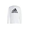 Logo Print Crew Neck Long Sleeve T-Shirt Men Tops White IC9309