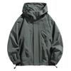 Men Jacket Hooded Windbreaker Trench Coats Oversize 6XL 7XL 8XL Plus Size Waterproof Black Bomber Camping Loose Thin Softshell