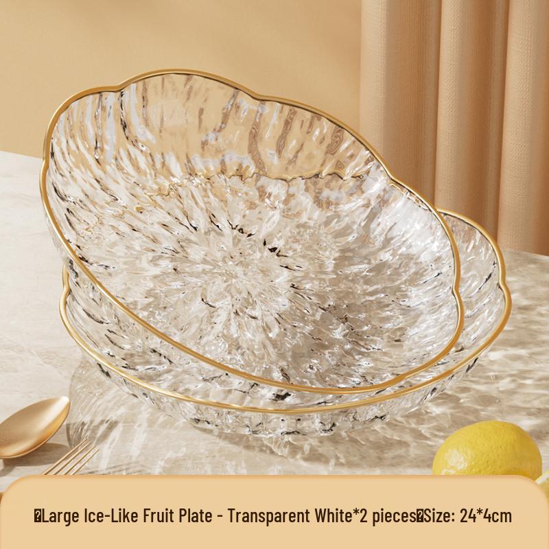 Modern Luxury Fruit and Snack Display Plate for Living Room