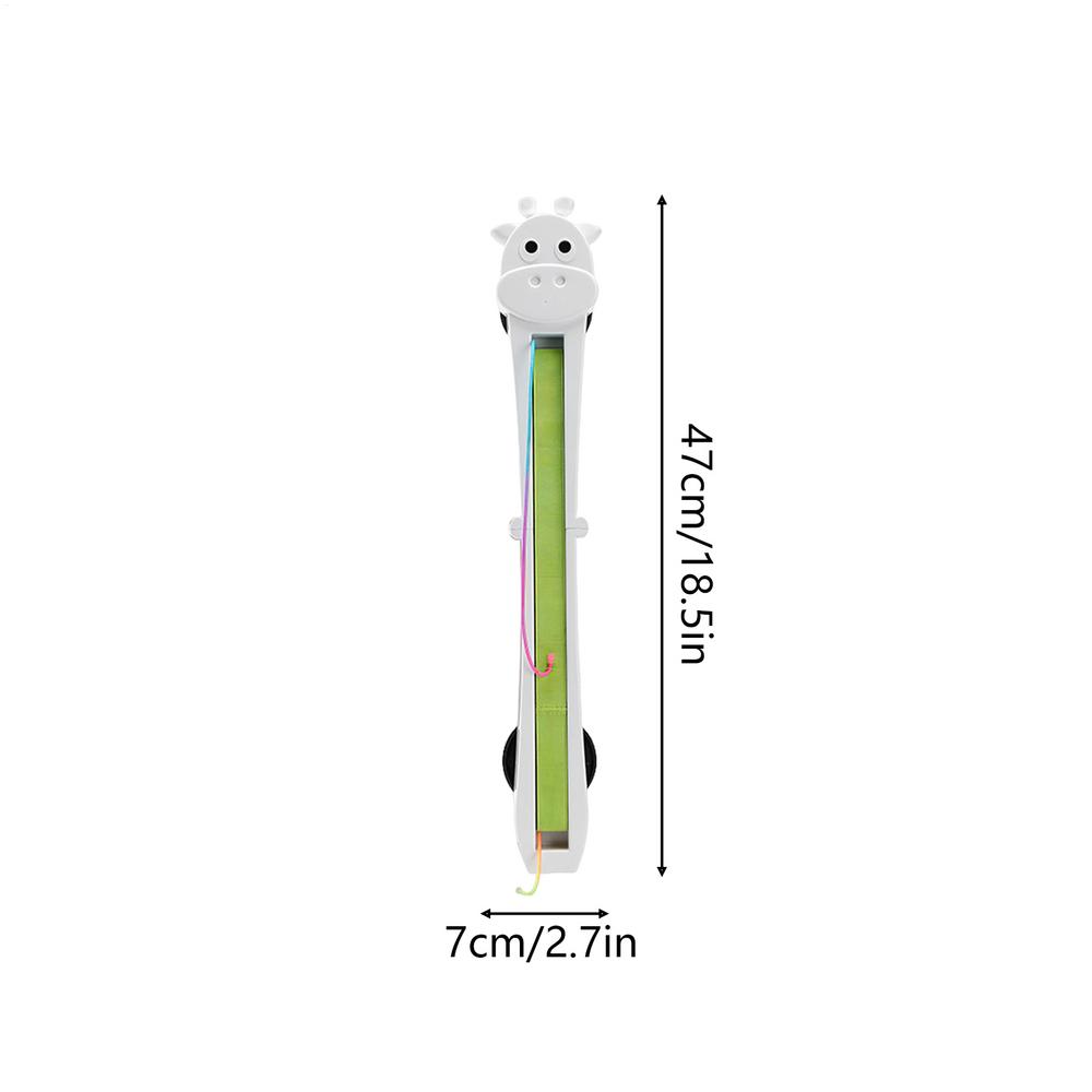 

Automated Cat Toy USB Rechargeable Wall-Mount Interactive Pet Games Cat Teaser Toy For Home Indoor Outdoor Floor Play Training белый