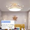 Nordic Crown Bedroom Ceiling Lamp Creative Warm Modern Light Luxury Second Bedroom Princess Girl Children's Room Chandelier