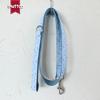 MUTTCO Soft Wear-Resistant Blue Fire DIY Dog Leash UDL-137