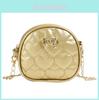 Childrens Mini Pu Chain Bag With Love Heart Decoration For Daily Use