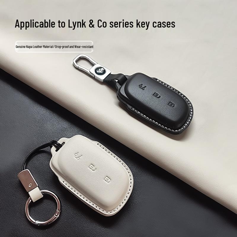 Genuine Leather Key Case for Lynk & Co Z10/Z20 Ultra/Z900 - High-Grade Men's Cross-Border Shell Bag