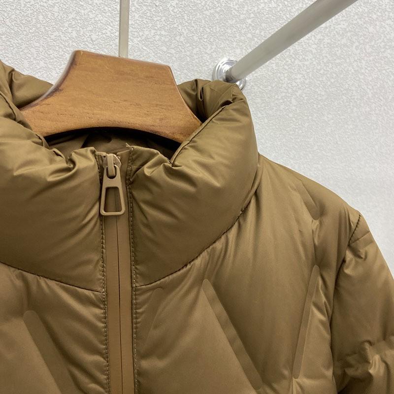 Womens Lightweight Puffer Jacket Short Loose Fit Stand Collar Warm Down Coat Winter