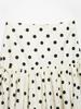 2026 Polka Dot Crop Top & Midi Skirt Set for Women