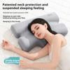 1 oreiller cervical ergonomique pour le soutien de la colonne cervicale, adapté aux personnes dormant sur le côté, au dos et au cou pendant le sommeil.