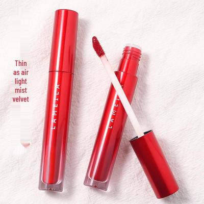 Velvet Red Matte Waterproof Lip Glaze - Long-lasting Lipstick Gloss