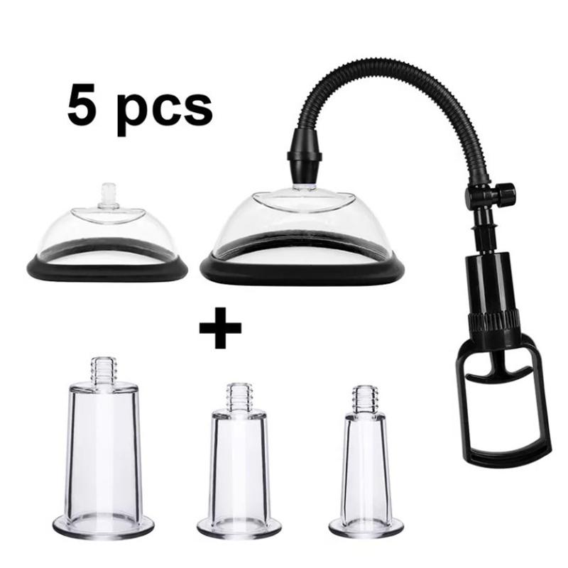 Manual Pussy Pump Female Breast Massager Vaginal Clitoral Suction Cup Enlarged Vacuum Pump Nipple Stimulator Sex Toy