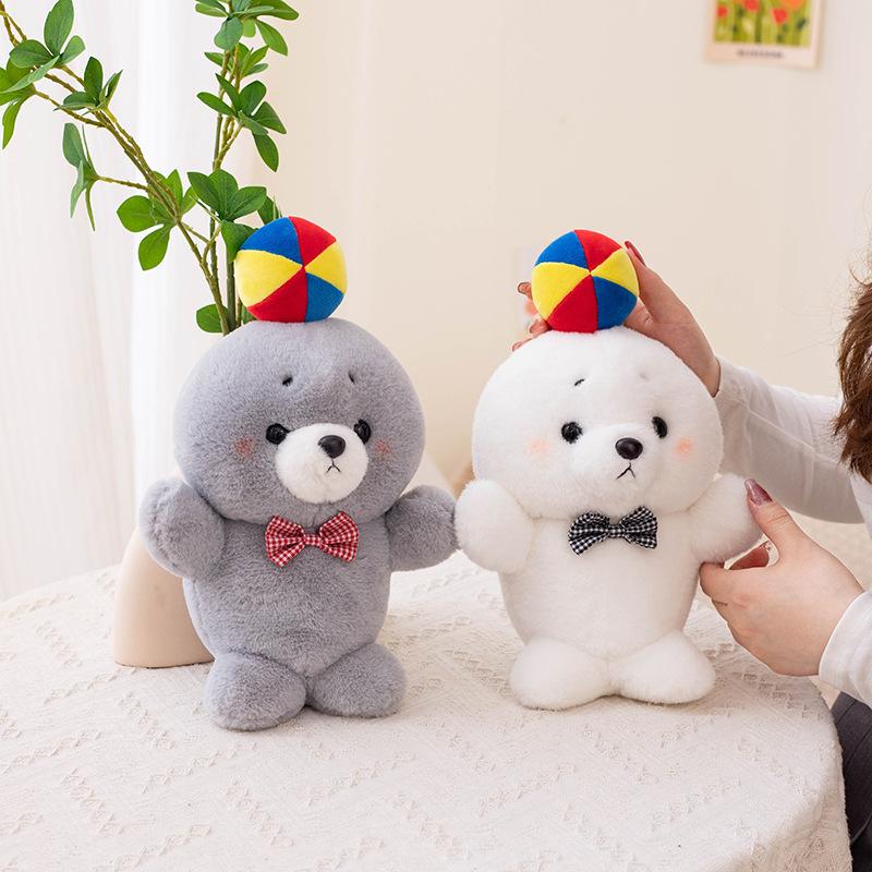 Cute Funny Seal Doll Marine Animal Hall Plush Toy Doll Girls Gift Children's Pillow