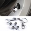 Car Motorcycle Tire Valve Caps with Wrench - Creative Design with Car Logo