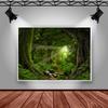 Mocsicka Spring Jungle Forest Tree Backdrop Photography Sunshine Nature Outdoor Photo Background Kid Adult Studio Prop Wallpaper