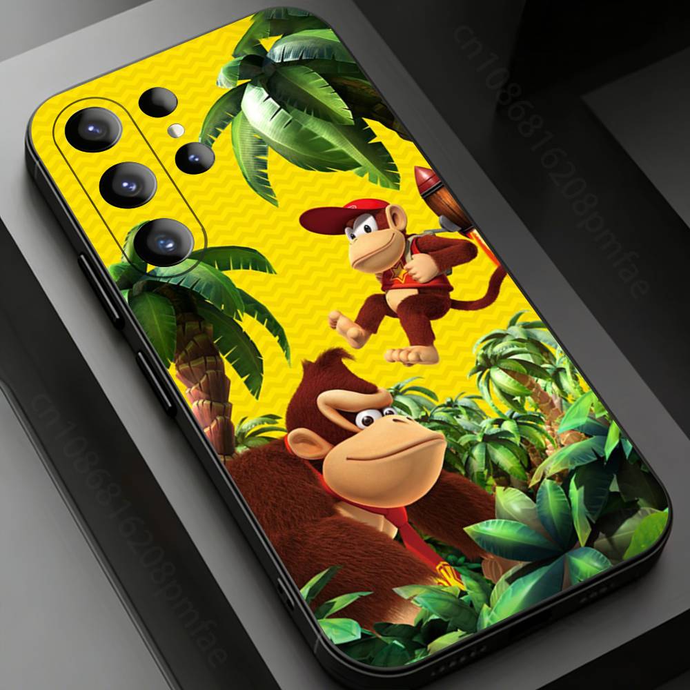 

Game D-Donkey Kong Monkey Phone case for Samsung Galaxy S24,25,26,23 22,21,S20 Plus Ultra FE soft fundas cases Samsung S26