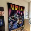 Nirvana Band Magazine Classic Anime Cartoon Tapestry Art Science Fiction Room Home Decor Wall Hanging Home Decor