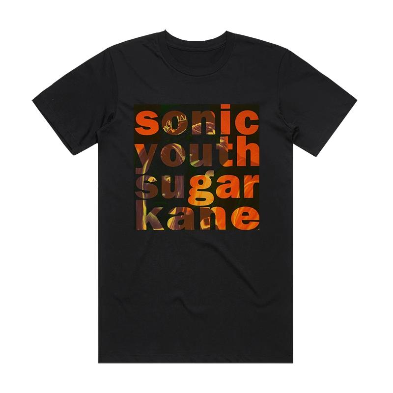 2025 Nuova Maglietta da Uomo Sonic Youth Rock Art Harajuku in Puro Cotone a Maniche Corte Larghe da Uomo e da Donna