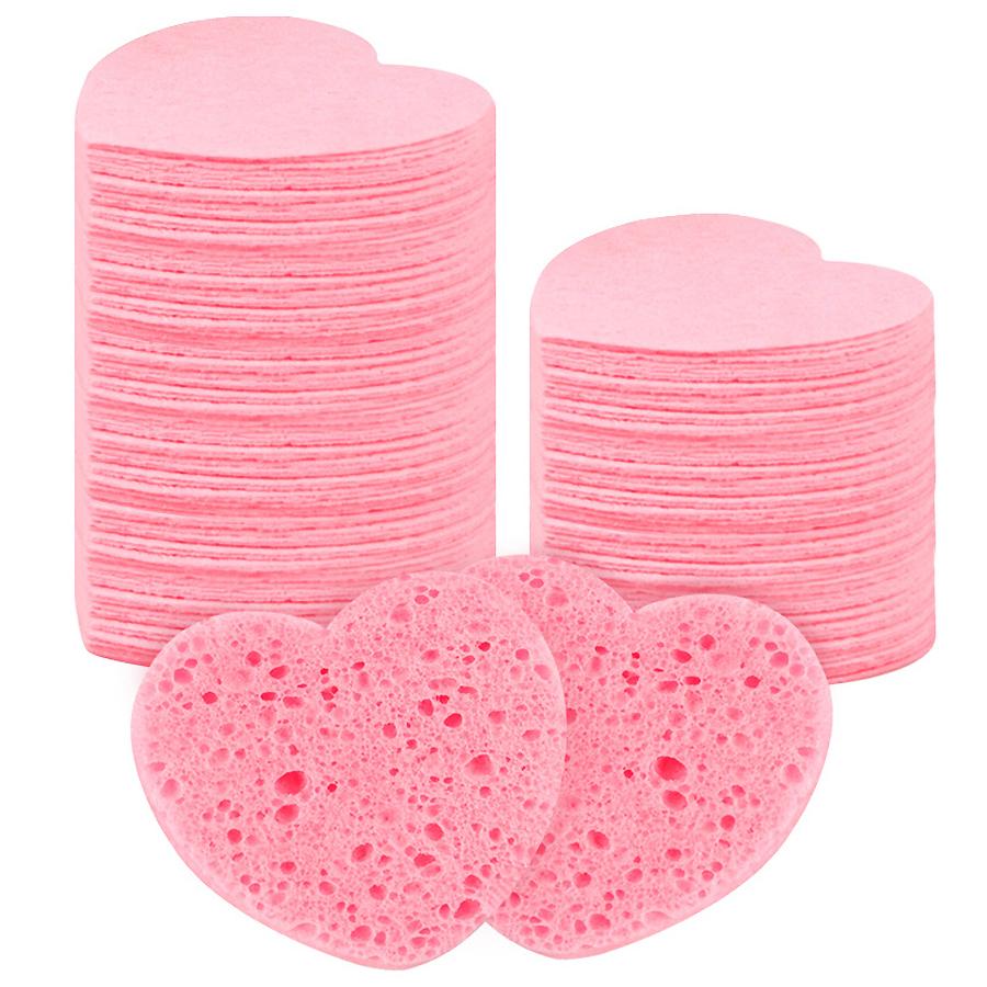 

10Pcs Cellulose Face Sponge Compressed Facial Sponges Spa Sponges Cleansing Massage Pore Exfoliating Mask Makeup Removal рожевий
