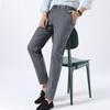 Shanshan Men's Fine Check Straight-Leg Casual Pants