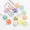 20Pcs Acrylic Transparent Colorful Roses Beads Candy Color Rose Flower Beads For Jewelry Making DIY Necklaces Earrings Crafts Accessories