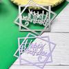 Metall-Stanzschablonen Happy Birthday für Kartenherstellung Scrapbooking Papierbasteln DIY
