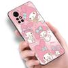 Cute My Melody Black Silicone Phone Case For Huawei Nova 8 9 10 SE 11 Ultra 12 Pro 7i 8i 11i 11E Y70 Plus Y60 Y61 Y71 Y90 Y91