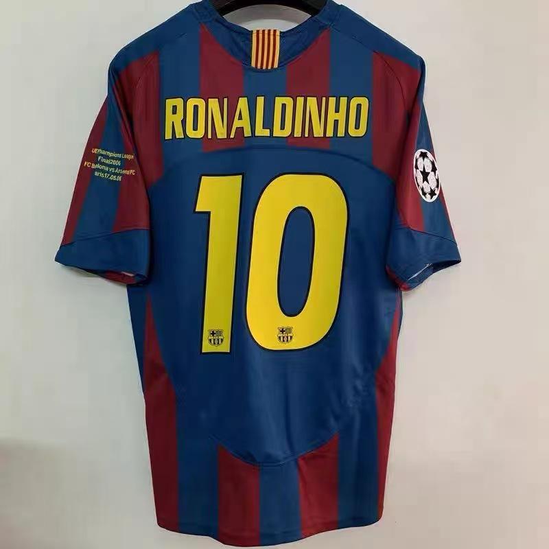 Hot Classic Football Jersey Retro Jersey Messi AC Ronaldo Zidane Maldini French National Team Jersey