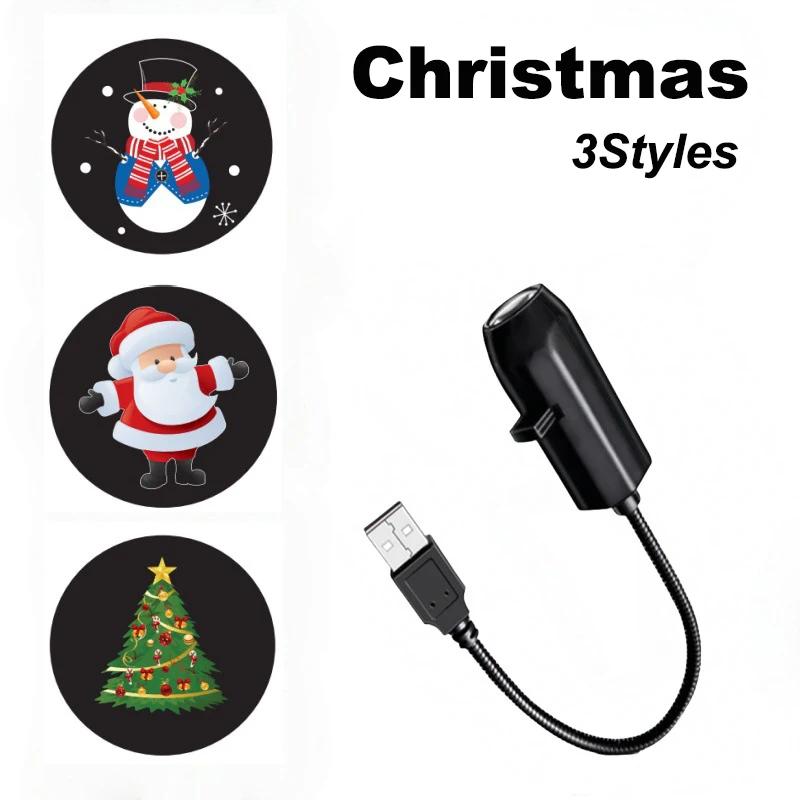 

Smoke Face ProjectionLight with Skull and Palm Pattern360° Rotating LED USB Night Lamp for Living Room Halloween Christmas Decor