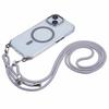 For iPhone 14 Clear Case Compatible with MagSafe Shockproof PC+TPU Phone Cover with Long Lanyard