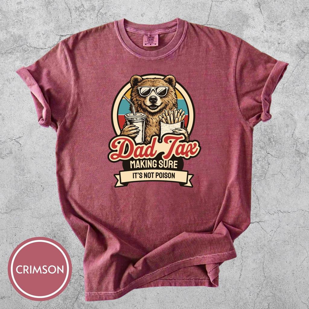 Dad Tax Bear Shirt, Dad Birthday Gift, Fathers Day Gift, Snack Tee, Retro Shirt for Dad, Funny Dad Jokes Tee, Gift for Husband, Dad Tee