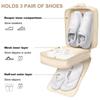 Hanging Travel Shoe Bag Double Layer Shoes Packaging Pouch Shoes Storage Bag  Closet Organizer
