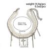 Simple Style Pearl Chain Shoe Jewelry Multilayer Design Tassel Anklet Party Jewelry  Girl Jewelry