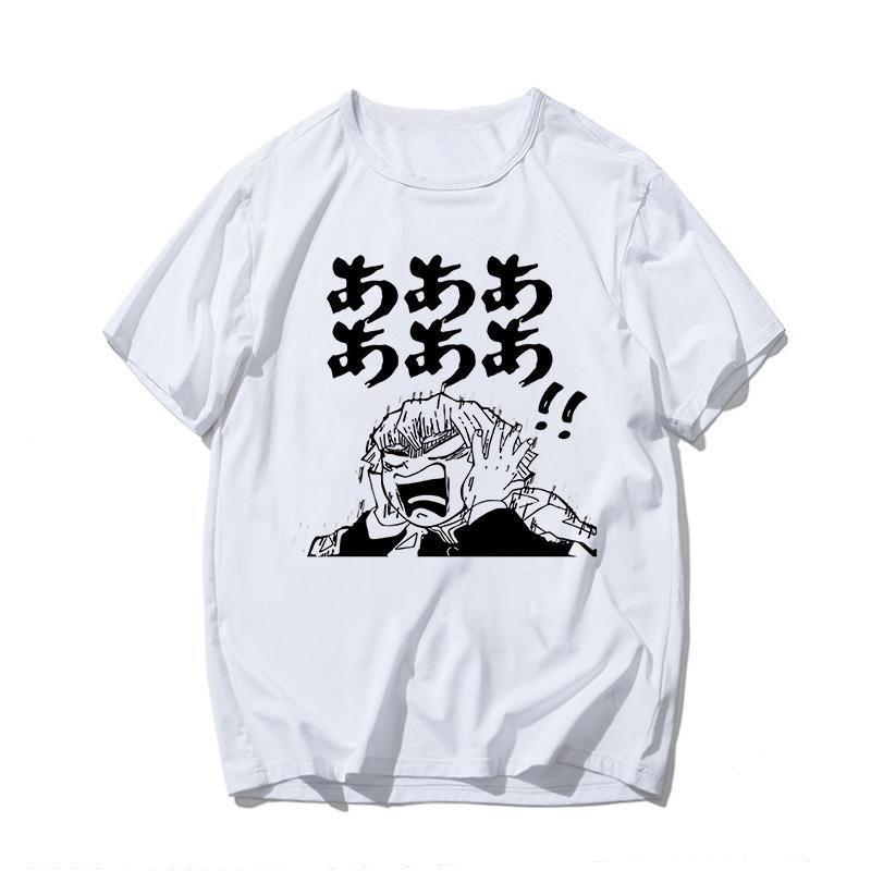 Demon Slayer Kamado Tanjirou Fun Spoof Anime Peripheral Short Sleeve T-Shirt That Casual Clothes Parent-child Outfit Summer