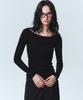 Nigaennikol Halterneck Layered Long Sleeved Tee_Black