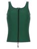 Women‘s Adaptive Swim Tank Zip Front Vest Sleeveless Press Button Straps with Removable Chest Pads for Pool Beach Activity