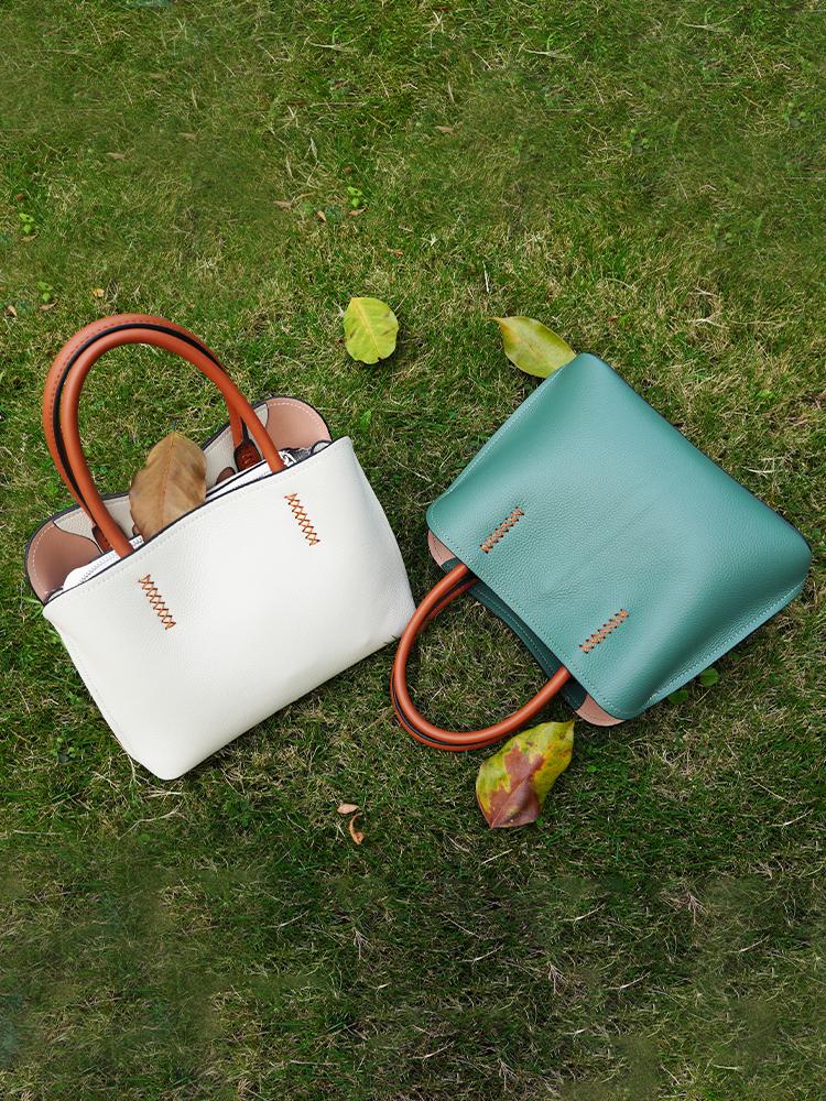 Dámská kožená nákupní taška Zency, velká taška přes rameno, crossbody, 2024, velikost pro ženy