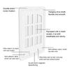 Magnetic Self-Closing Cat Flap with Lock Multi-Function Pet Door for Screen Doors Small Animals Access