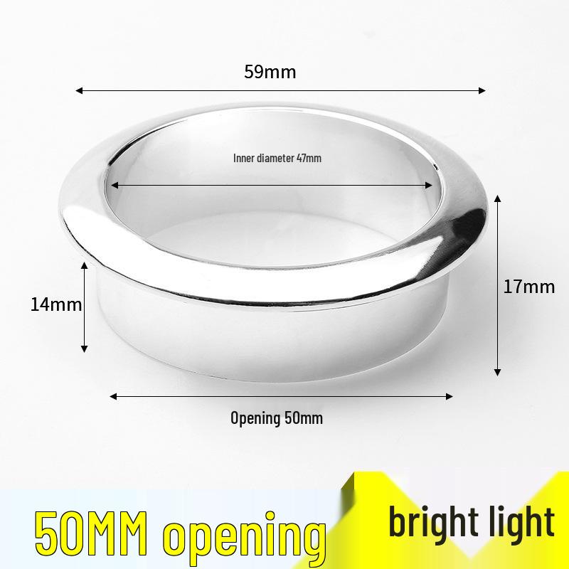 ABS Plastic Round Desktop Cable Grommet Cover, Wire Management Ring