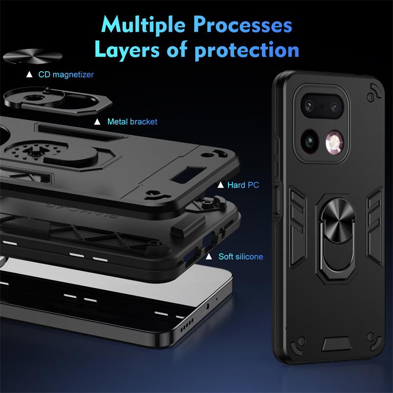 Military Grade Case for Realme 16 Pro Pro+ Plus 5G Protective Cover Shockproof Ring Stand Holder Fundas Coque