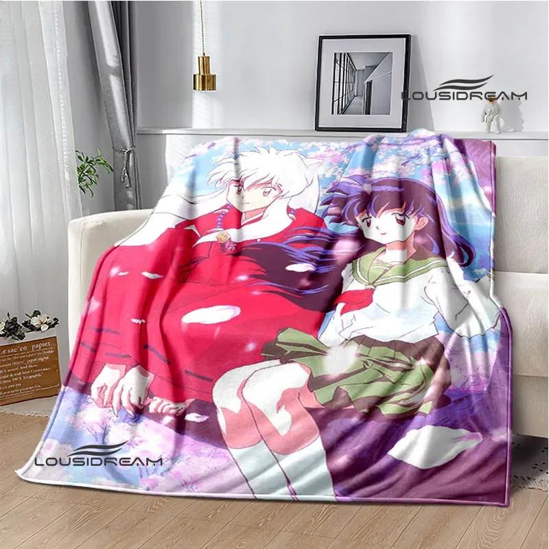 3D Inuyasha Cartoon Printed blankets Picnic blanket Warm Flannel blankets Home bed linings blankets for beds Birthday Gift